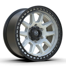MH005 17"-MATTE BLACK WHITE MACHINE FACE thumbnail