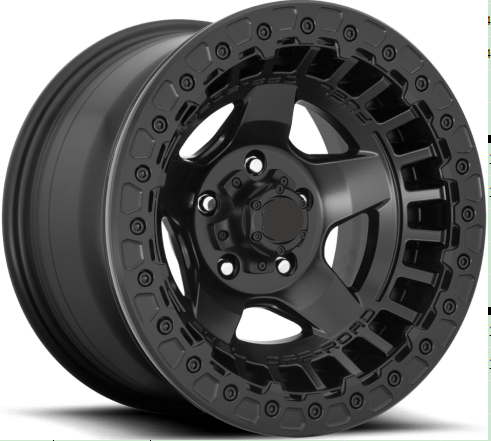 T-170 17"-Matt Black+Red Line