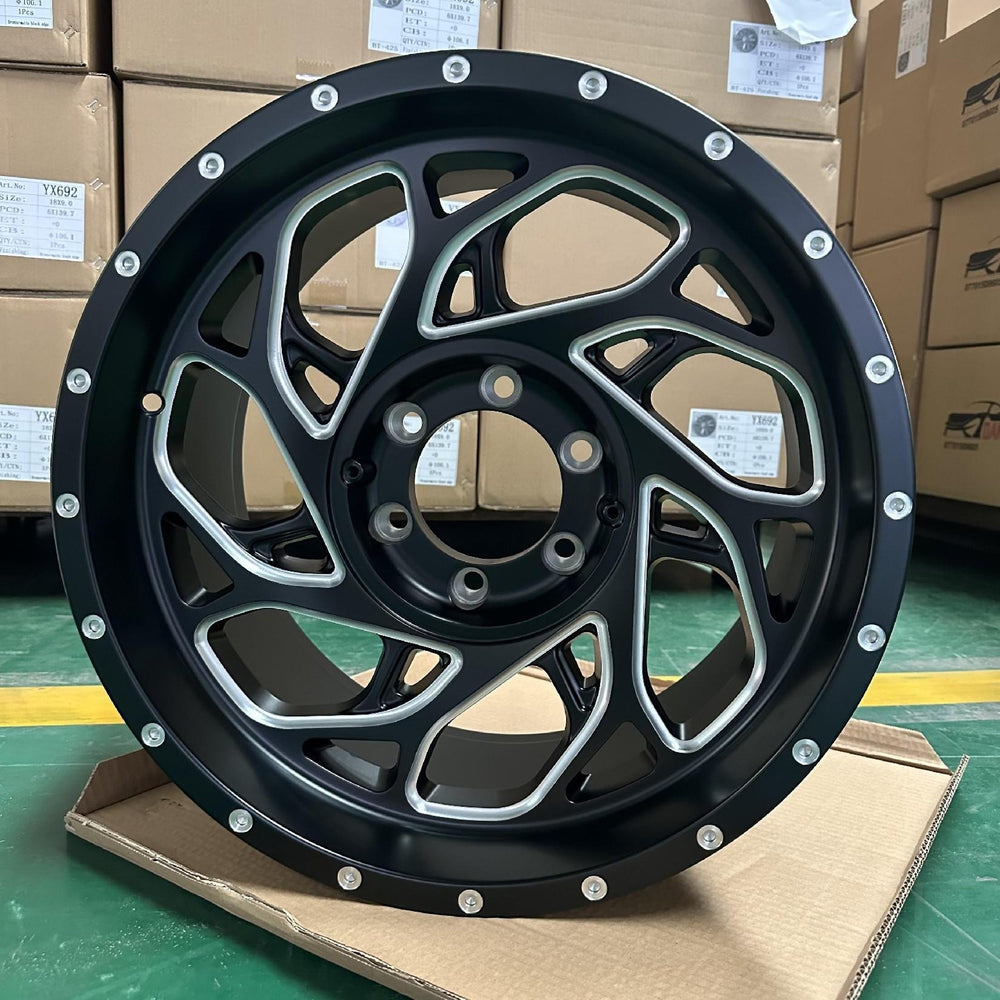 T-674 16"17"-Matte Black Milling Windows