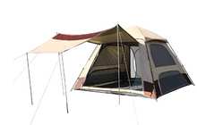 Premium 6-10 Person Off-Road Tent with Canopy - Khaki Dark Brown thumbnail
