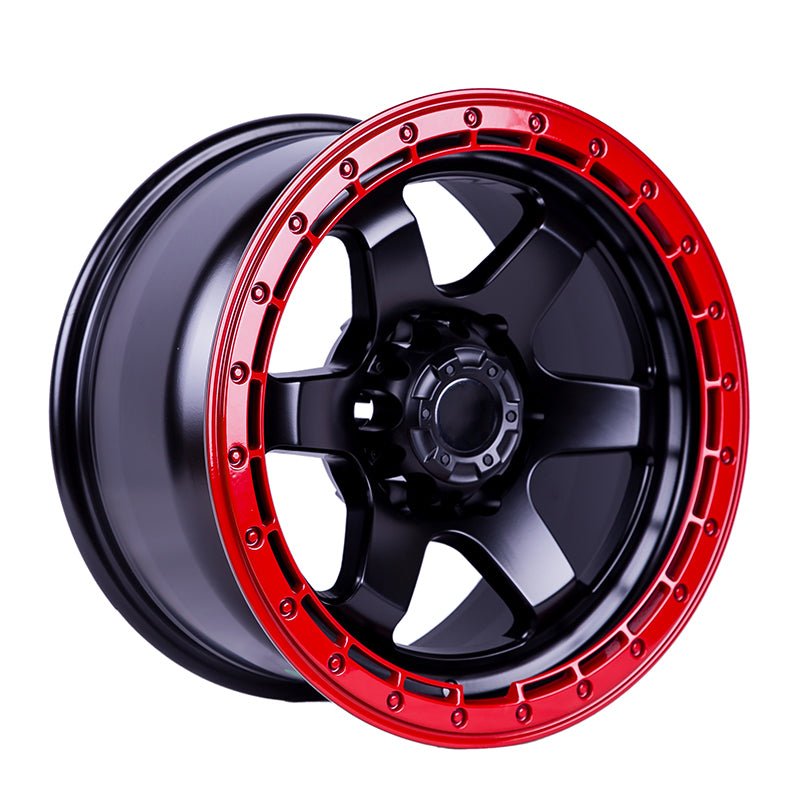T-168 17"-Matt Black+Red Line