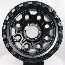 T-178 17''18''-Matt Black/Gloss Black Machine Face+Red Line thumbnail