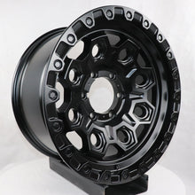 T-178 17''18''-Matt Black/Gloss Black Machine Face+Red Line thumbnail
