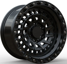 T-195 17"-Matt Black+Silver Rivet thumbnail