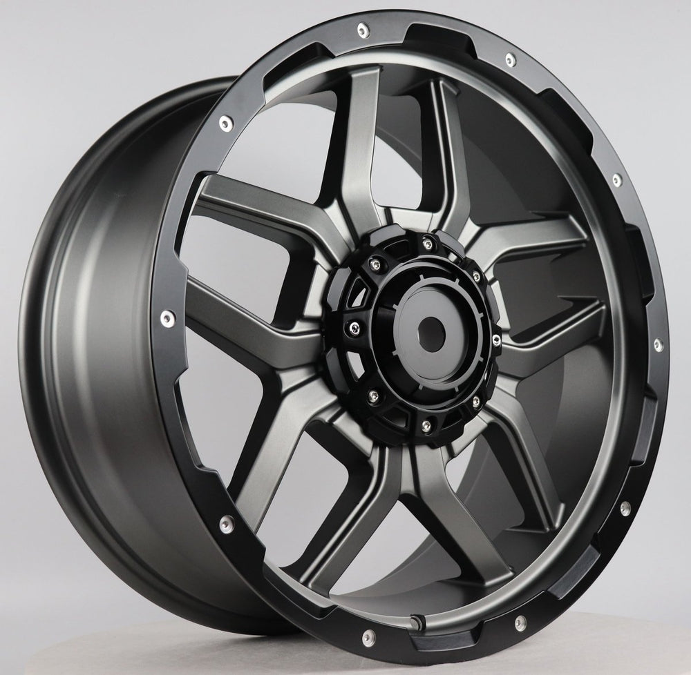 T-198 20"-Matt Black+Milling Windos+Milling Rivets